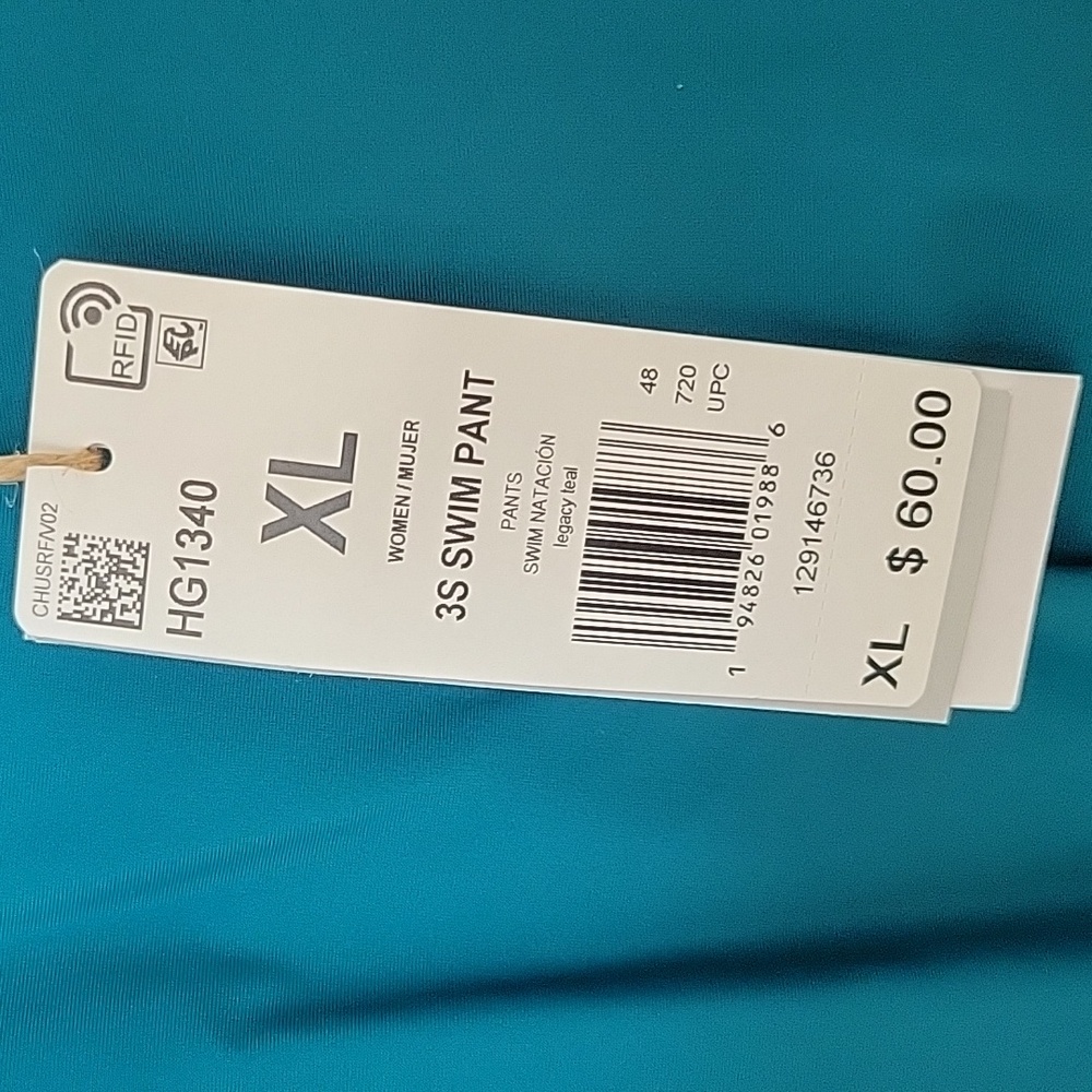 Adidias Full Coverage Swim Set, Green XL/2XL, NWT - Picture 9 of 10